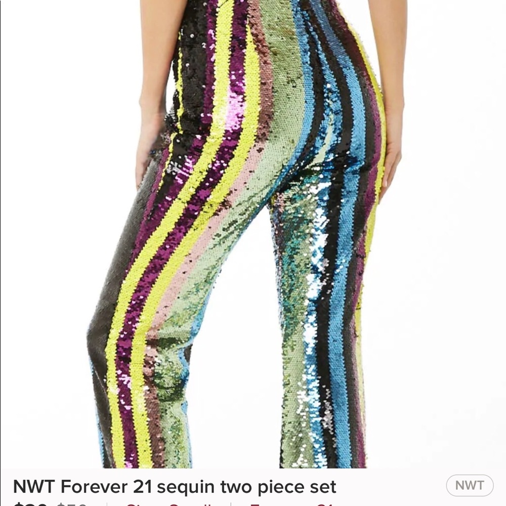 Forever 21 sequin set, NEVER WORN with TAGS!